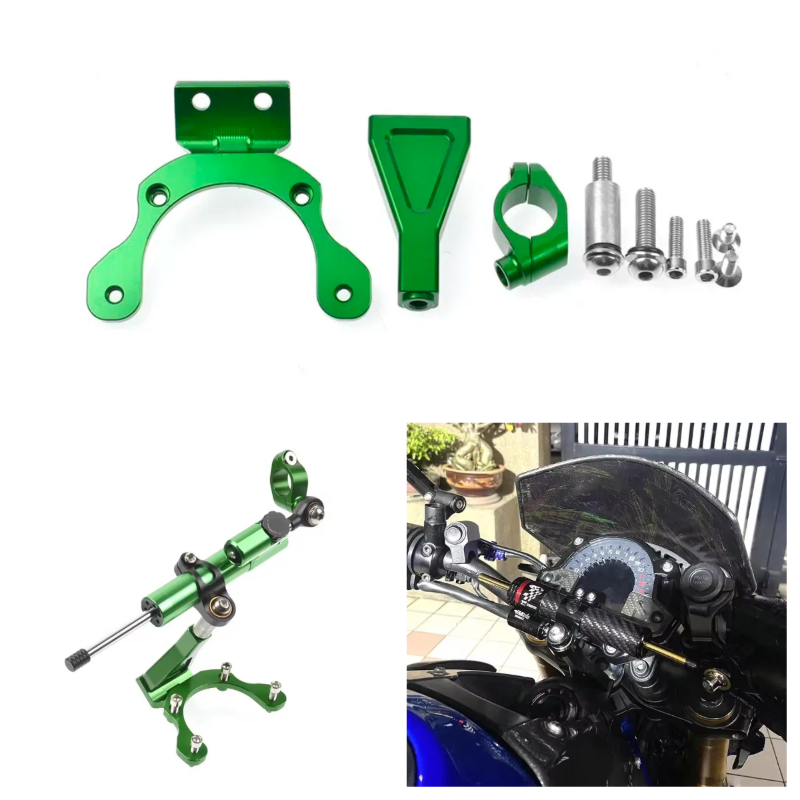 Steering Damper Stabilizer Kit Cnc - Fiber Carbon Steering Damper Stabilizer Motorcycle