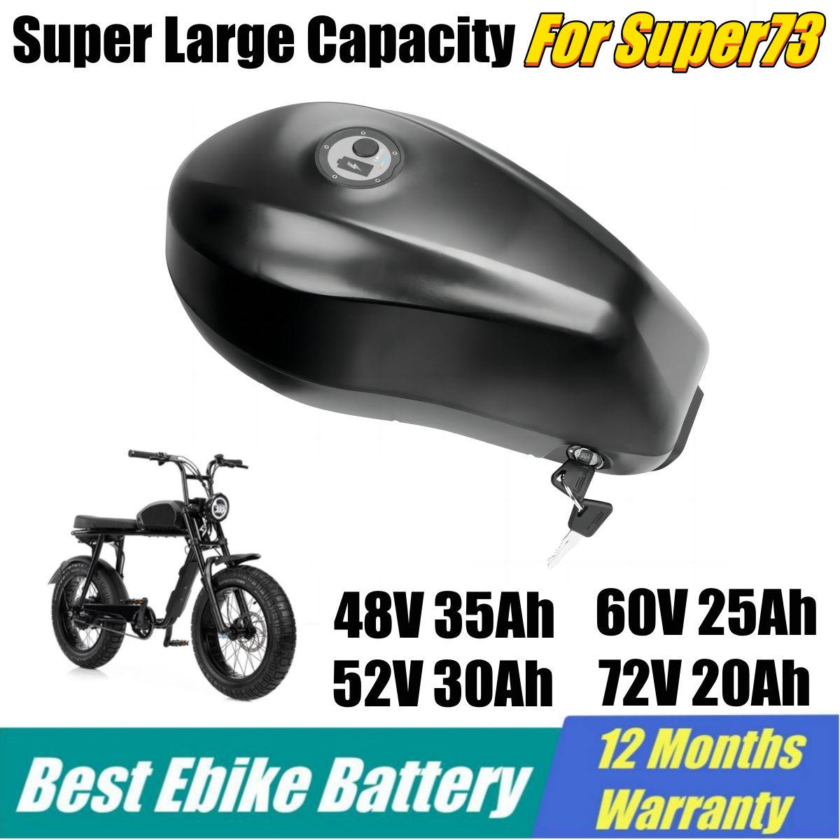 Super73 Ebike Battery Replacem - 60V 30Ah 21700 Battery Pack ulasan dan harga