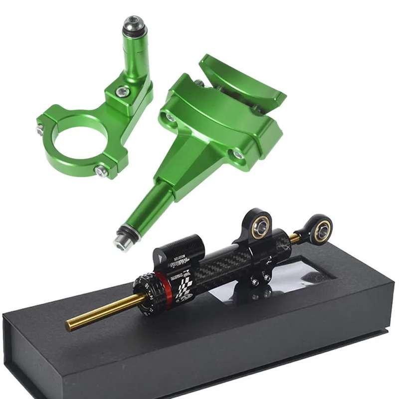 For Kawasaki 500 2024 - Motorc - Steering Damper Stabilizer Kit Cnc ulasan dan harga
