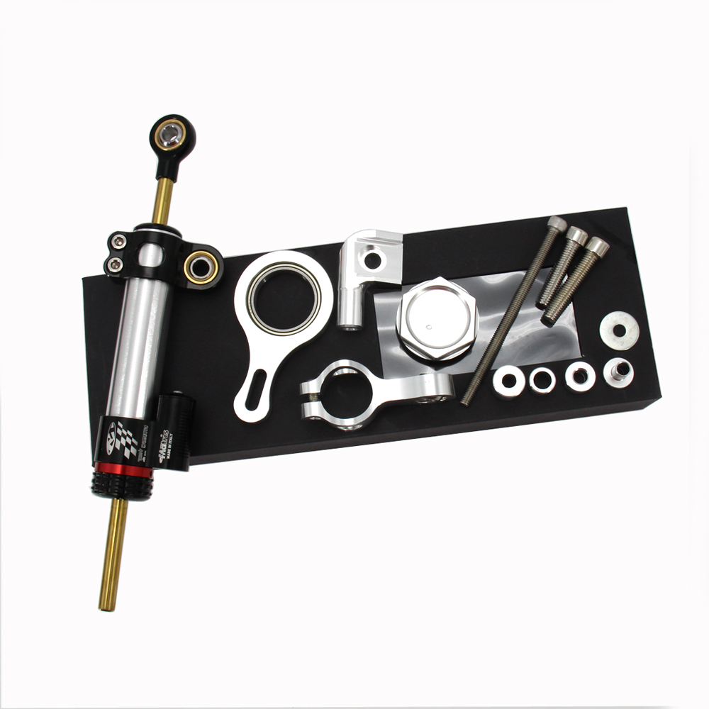 CNC Aluminum Adjustable Motorc - Steering Damper Stabilizer Kit Cnc ulasan dan harga