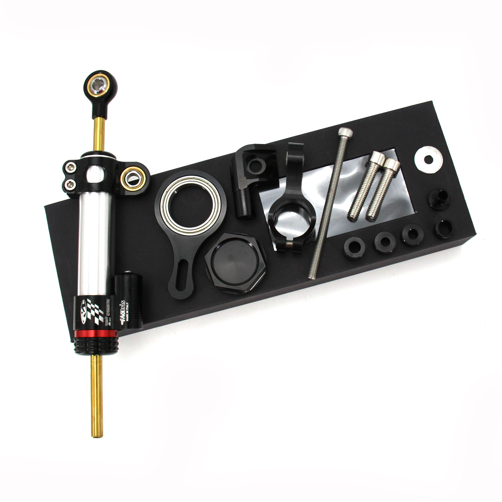CNC Aluminum Adjustable Motorc - Steering Damper Stabilizer Kit Cnc ulasan dan harga
