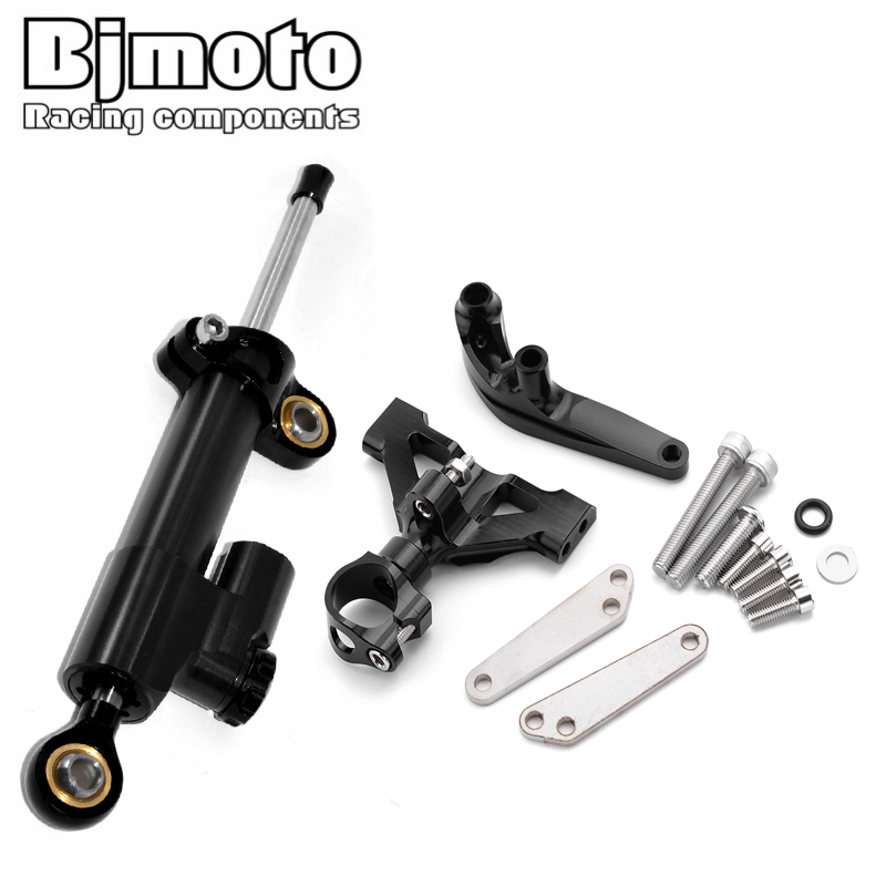 BJMOTO Motorcycle Steering Dam - Steering Damper Stabilizer Kit Cnc ulasan dan harga