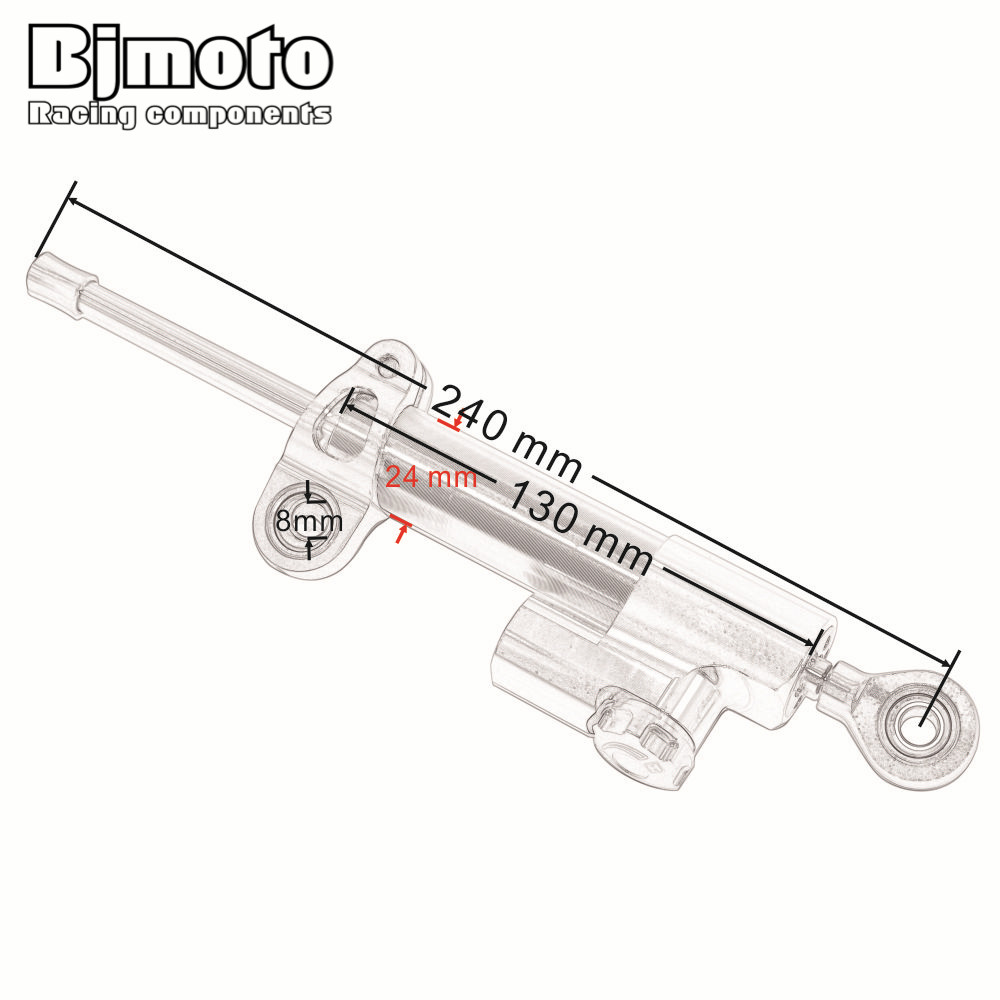 BJMOTO Motorcycle Steering Dam - Steering Damper Stabilizer Kit Cnc ulasan dan harga