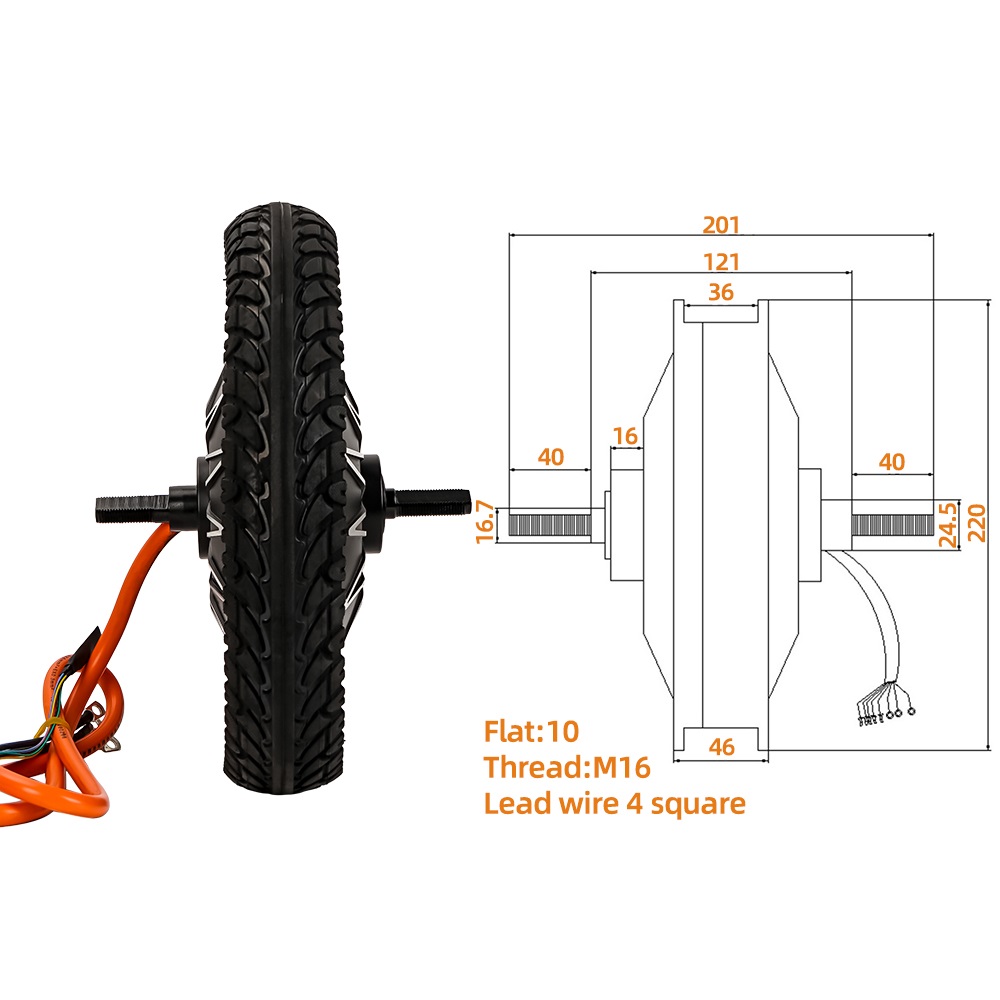 Electric Bicycle Wheel Drive M - 60V 5000W Brushless Hub Motor ulasan dan harga
