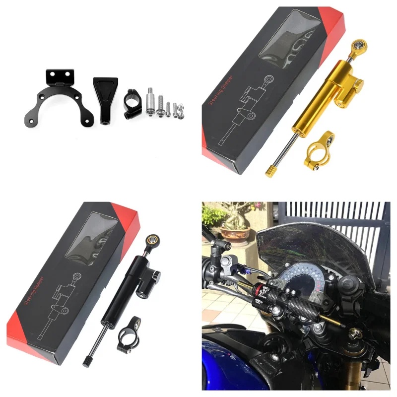 Fiber Carbon Steering Damper S - Steering Damper Stabilizer Kit Cnc ulasan dan harga