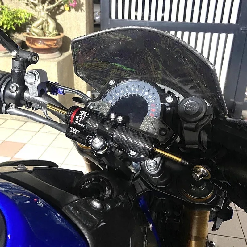 Fiber Carbon Steering Damper S - Steering Damper Stabilizer Kit Cnc ulasan dan harga
